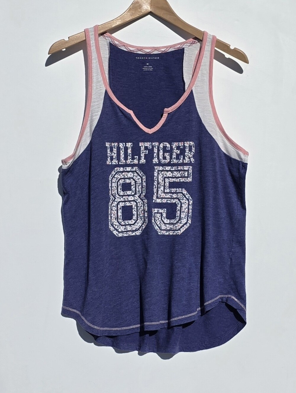 Tommy Hilfiger Size M Purple And Pink Tank Top